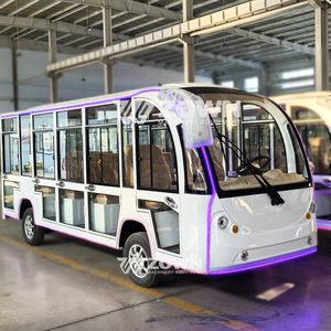 รถเที่ยวชมสถานที่ไฟฟ้าแบบปิดตกแต่งด้วยไฟ LED สำหรับการขนส่งนักท่องเที่ยว - Product Image 6