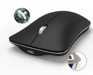 2024 Custom Logo Cheap Price Receiver Computer Super Slim Optical USB Wireless Mouse For Laptop