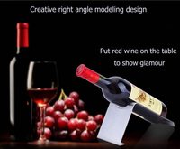 Porte-bouteille unique en acier inoxydable, porte-bouteille de vin en fer personnalisé