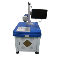 Machine de marquage laser à fibre CNC de table 20W haute précision refroidie par air avec tête de balayage DG/Galvo, prise en charge DXF/PLT, logiciel EZCAD