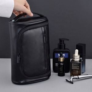 Premium PU Leather Travel Toiletry Bag for Men - Stylish, Waterproof & Personalized Cosmetic Organizer - Product Image 2