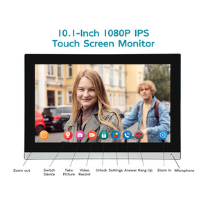 10.1 "tuya 1080p Video hệ thống <span class=keywords><strong>intercom</strong></span> <span class=keywords><strong>Wifi</strong></span> cửa có dây điện thoại thông minh tuya App video chuông cửa với vân tay ghi âm cho biệt thự - Product Image 3