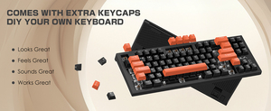 AULA F3032 Teclado Mecánico para Juegos, Portátil, de 87 Teclas, Tres Modos, USB, Compacto, para Oficina, con Retroiluminación LED - Product Image 5