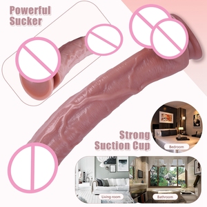 Extra große 11.4 in realistische <span class=keywords><strong>XXXL</strong></span> Penis Soft <span class=keywords><strong>Adult</strong></span> Masturbation Sexspielzeug für Frau Vaginal Anal Stimulation Pene Dildo - Product Image 6