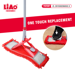 <span class=keywords><strong>Mop</strong></span> Piatto Magico in Microfibra Chenille LiAo Multicolore <span class=keywords><strong>40cm</strong></span> per Pulizia Pavimenti Asciutti e Bagnati - Product Image 3
