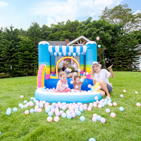 Castillo Inflable al por Mayor de Tela Oxford para Fiestas en el Patio Trasero, Castillo Hinchable y de Saltos para Niños