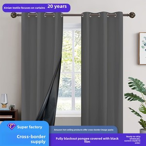 <span class=keywords><strong>Cortinas</strong></span> XinLan con Protección de Privacidad y Oscurecimiento Total, <span class=keywords><strong>Cortinas</strong></span> Opacas con Reverso Negro para Dormitorio - Product Image 5