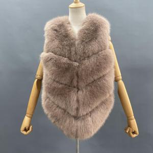 Fournisseur d'usine Janefur <span class=keywords><strong>Gilet</strong></span> en <span class=keywords><strong>fourrure</strong></span> artificielle Fashion Elegant Warm Women Slim Fake Fur <span class=keywords><strong>Gilet</strong></span> - Product Image 2