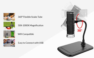 1000XデジタルWIFI顕微鏡8LED800mAh充電式1080Pスマートフォン顕微鏡カメラビデオPCBはんだスライド視聴用 - Product Image 2