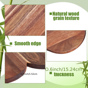 Heart Shaped Acacia <b>Wood</b> Cutting Board 35.5x29.5x1.5cm For Cheese Steak Vegetable <b>Slicing</b> Valentine's Day Gift - Product Image 2