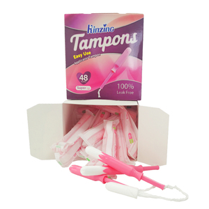 Tampons en coton <span class=keywords><strong>mini</strong></span> confortables avec applicateur en plastique pour flux menstruel léger, écologiques, de qualité médicale, pour l'hygiène quotidienne des femmes - Product Image 2