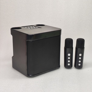 Nhà Hát Karaoke Gia Đình Mini Xách Tay Âm Thanh Microphone Loa Di Động Với Hai Mic Cho <span class=keywords><strong>Iphone</strong></span> - Product Image 6