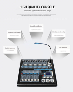 อุปกรณ์สร้างเอฟเฟคท์ไฟสำหรับกลางคืนอุปกรณ์สร้างเอฟเฟคท์ไดโก้1024ไฟเวทีคอนโซลควบคุมแบบ DJ และเคลื่อนที่ได้โดยตรงจากโรงงาน - Product Image 2