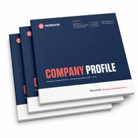 Brochure de profil d'entreprise OEM, impression A4, reliure collée, plastification, 20 pages, service de correction personnalisé, faible MOQ, livrets