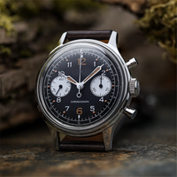 Montre chronographe automatique de luxe avec Logo personnalisé Unique