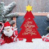 Vente en gros de supports d'arbre de Noël modernes en bois, découpés au laser et polis, pré-perforés, pour la peinture artistique DIY, la gravure et les fournitures de Noël