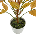 Décoration d'automne TREESMAS 32*40 cm, plantes artificielles jaunes dorées pour intérieur/extérieur, décoration esthétique en plastique pour la pièce, design personnalisable, Chine