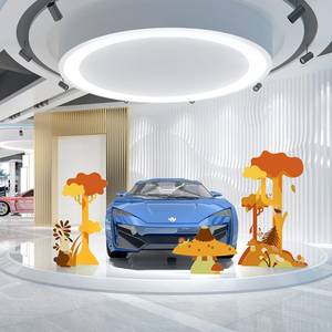 Moderno PVC Otoño Tienda al por menor Showwindow Display Props Interior Visual Merchandising para la decoración de la tienda - Product Image 3