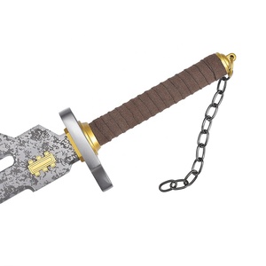 21.65in Anime jujutsu kaisen khắc lưỡi thật wepaon TOJI fushiguro đảo ngược giáo của thanh kiếm thiên đường với giá đỡ gỗ - Product Image 6