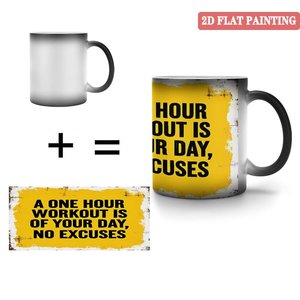 Taza Mágica que Cambia de Color, 11 oz, Cerámica, Activada por Calor, Negra Esmerilada, para Uso Diario - Product Image 3