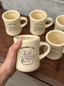 Custom Waist-Contoured Porcelain <b>Mug</b> in Red White Black & Cream | Eco-Friendly BPA Free Logo Customizable Gift Cup - Product Image 6
