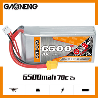 GNB GAONENG 6500MAH 7.6V 2S 70C Kabel XT60 HV LiHV Shorty Pack Baterai LiPo Soft Pack Kustomisasi RC Mobil Drone
