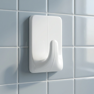 VL. Self-Adhesive <b>Wall</b>-Mounted Single Tier Plastic Rectangular Large <b>Hooks</b> 1009 Model for Clothing Use - Product Image 2