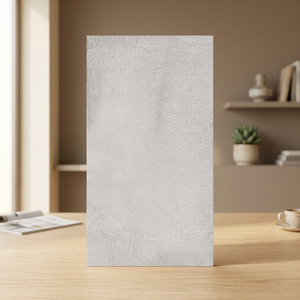Pluto Pearl 600x1200mm Nano Polished Travertine Marble Effect Porcelain Floor And <b>Wall</b> Slab Tiles - Product Image 1