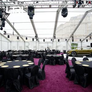 Tente d'événement de chapiteau transparent de banquet de mariage portable de 500 places avec climatisation - Product Image 2