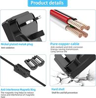 Cable de Alimentación de 12V 2A para el Sistema WiFi TP-Link Deco Mesh, Modelos S4/M3/M4/M5/X20/X55/X60/X68/XE75/X90/X4300 Pro/P9
