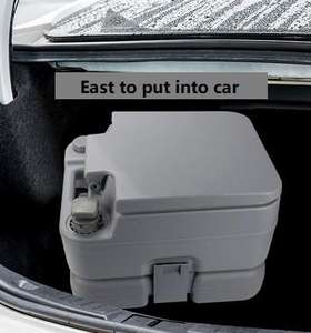 Cubo <span class=keywords><strong>de</strong></span> Orina Portátil Plegable <span class=keywords><strong>de</strong></span> Emergencia para Exteriores, con Doble Descarga, Diseño Cuadrado Moderno, Gran Capacidad, para Viajes y Campamentos - Product Image 5