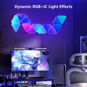 Tam giác LED <span class=keywords><strong>Light</strong></span> Bảng điều chỉnh thông minh RGB chơi game Lights Wall Mount nhạc Sync cho phòng chơi game <span class=keywords><strong>studio</strong></span> trang trí nội thất bán buôn 6 Wát/6 cái - Product Image 5
