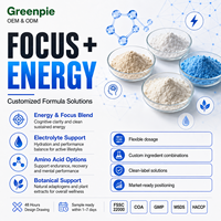 Complément alimentaire Greenpie, étiquette privée OEM, Focus Energy, poudre énergétique aux agrumes, pré-entraînement sportif