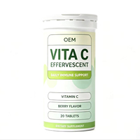 Tabletas Efervescentes de L-Glutatión Reducido OEM 1000mg con Vitamina C, Suplemento para la Belleza de la Piel, Marca Privada, Halal