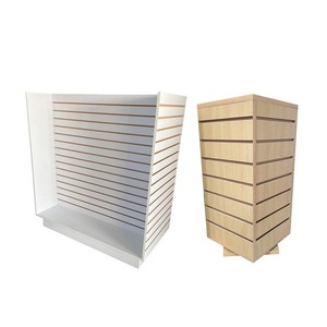 Estante de exhibición Slatwall H Gondola Merchandiser Wood Slatwall H - Product Image 5