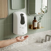 Distributeur de savon automatique sans contact moderne à fixation murale avec capteur intelligent pour hôtel, salle de bain, cuisine