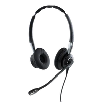 Casque stéréo supra-auriculaire Jabra Biz 1500 Duo/Mono QD avec microphone antibruit