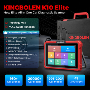 EU kho kingbolen K10 Elite hai chiều kiểm tra OBD2 máy quét đầy đủ hệ thống 10 "Màn hình mã đọc Topo đồ thị - Product Image 2