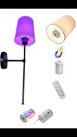 Bombilla LED E26 Desmontable y Recargable, con Cambio de Color RGB, Control Remoto, Temporizador, Base Magnética, Luz Nocturna para Decoración del Hogar