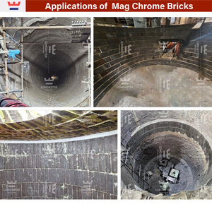 Brique réfractaire en magnésie-chrome fusionnée et rebondie, haute densité, résistance à la corrosion, pour four <span class=keywords><strong>VOD</strong></span> LF - Product Image 3