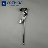 Venta Directa de Fábrica, Soporte de Bicicleta de Acero Cromado Plateado de Alta Calidad, Personalizable, de 14-26 Pulgadas, SM-DZ-002, 389g