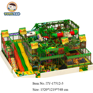 Jungle Dinosaur Theme Park Plastic <b>Slide</b> Kids Play Area <b>Indoor</b> Playground Equipment - Product Image 4