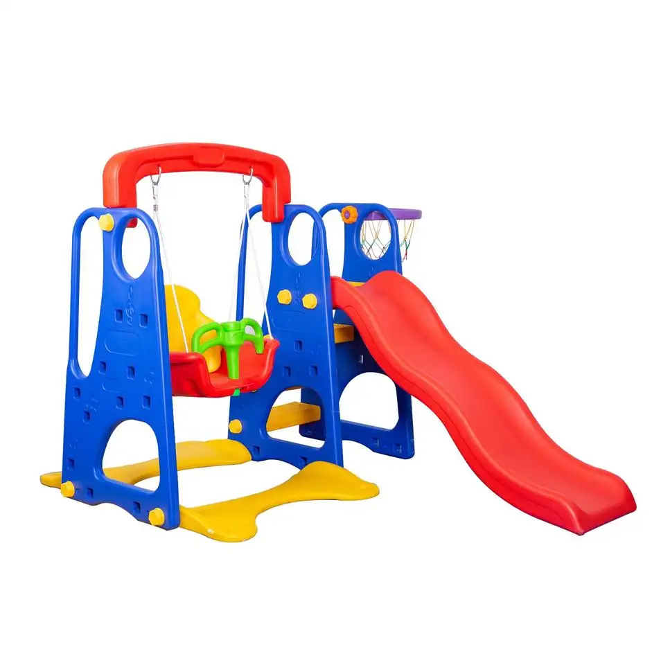 Speeltoestellen Plastic Kinderen Glijbaan Kids Goedkope Indoor Glijbaan Schommel Set