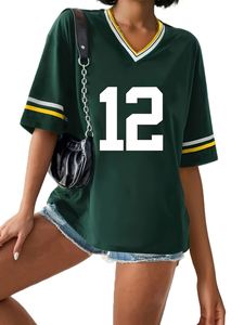 Camiseta Deportiva Personalizada Retro Verde Americana de Poliéster Transpirable, Estampada, Talla Grande, Manga Corta, Antibacteriana, de Secado Rápido - Product Image 3