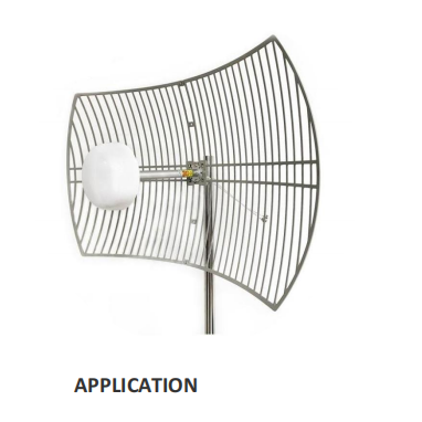 Hpt Sale Parabolic Grid Antenna 100W 698-4000MHz 15-30dBi Parabolic Grid Antenna With 2*N Female Connector