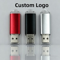 Clé USB OEM Chine en gros 128 Mo/32 Go/64 Go, couleur vive, haute vitesse, forme carrée, personnalisable, pour l'export, finition soyeuse