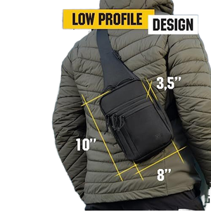 屋外用ハンドガンの隠しキャリー用スリング付き多機能タクティカルバッグショルダーチェストパック - Product Image 3