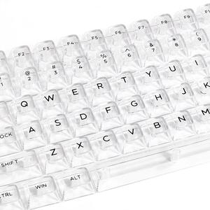 Teclas transparentes cristalinas 100% PC Material Ultra-HD Acabado brillante para teclados mecánicos Compatible con vástago <span class=keywords><strong>MX</strong></span> - Product Image 1