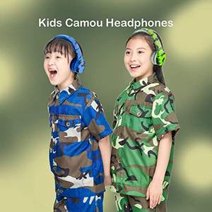 <span class=keywords><strong>Casque</strong></span> <span class=keywords><strong>pour</strong></span> tout-petits, <span class=keywords><strong>casque</strong></span> Camo <span class=keywords><strong>pour</strong></span> enfants avec deux ports de partage, 85 db avec micro garçons filles bébé enfants utilisation de voyage scolaire - Product Image 2