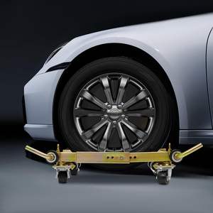 Chariot de déplacement de véhicule manuel pneumatique en acier de haute qualité à prix abordable pour le déplacement et le positionnement des véhicules, idéal pour la réparation automobile - Product Image 5